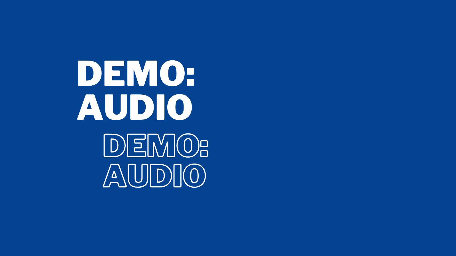 demo