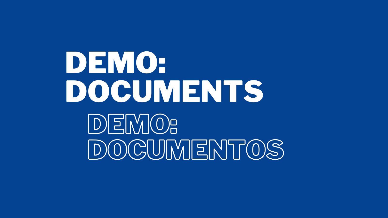 demo